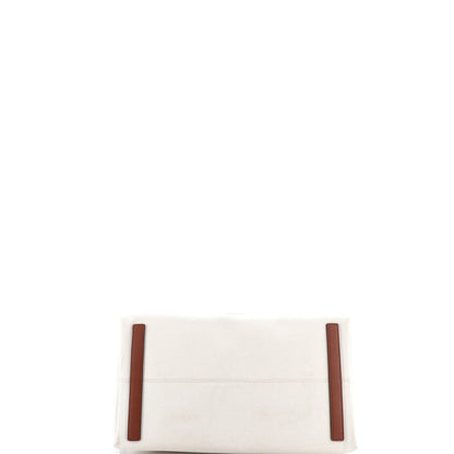 Burberry Logo Society Tote Printed Canvas Large