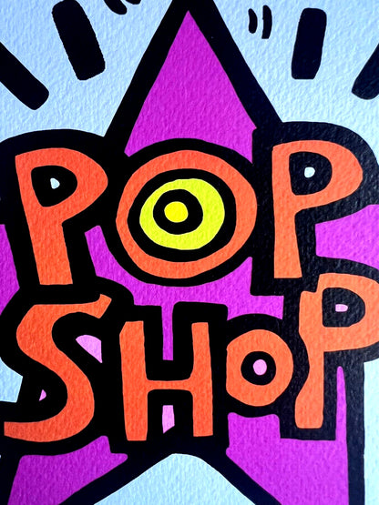 Keith Haring Lithograph From A Painting