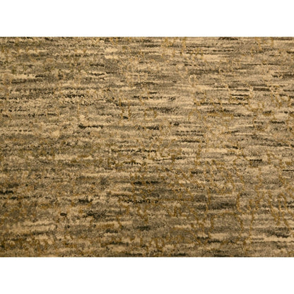 8'10"X11'10" Brown Plain Design Undyed Natural Wool Hand Knotted Rug