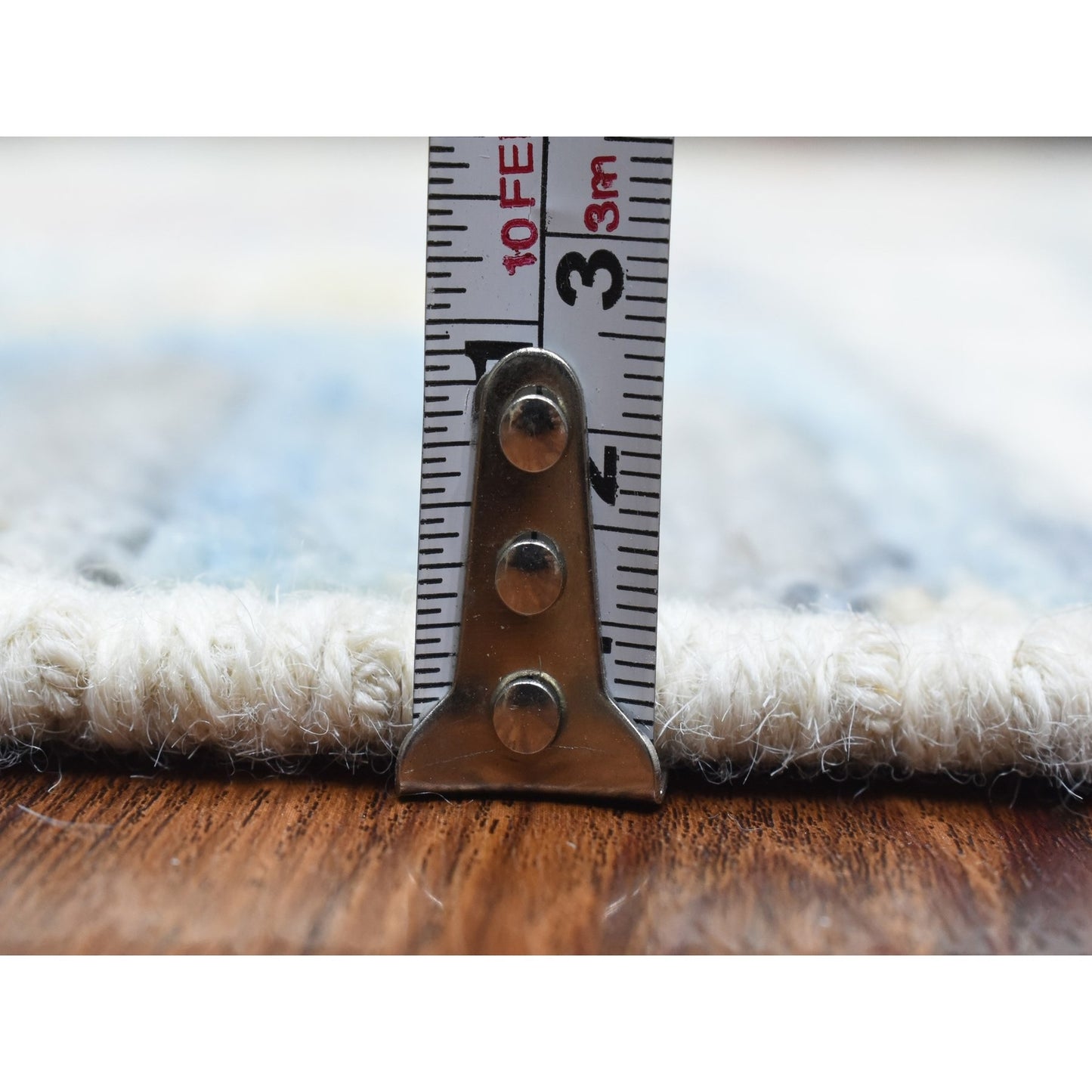 6'1"X8'8" Colorful Hand Knotted Anatolian Village Inspired Wool Rug