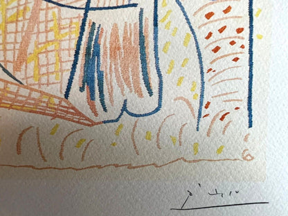 Pablo Picasso (Lithograph Signed Coa) Numbered In Pencil Limited