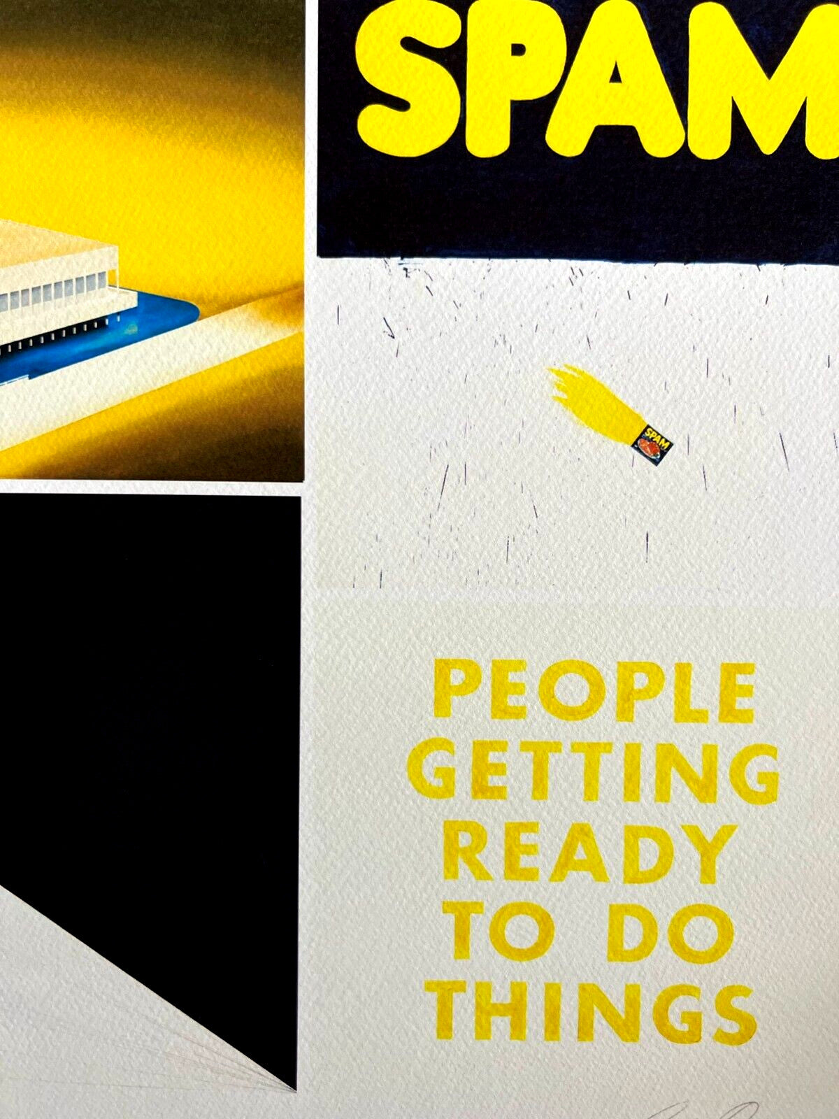 Edward Ruscha Lithograph Coa Signed Numbered Limited 180