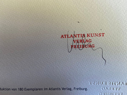 Keith Haring Lithograph Certified Coa Signed Numbered 180 Ex