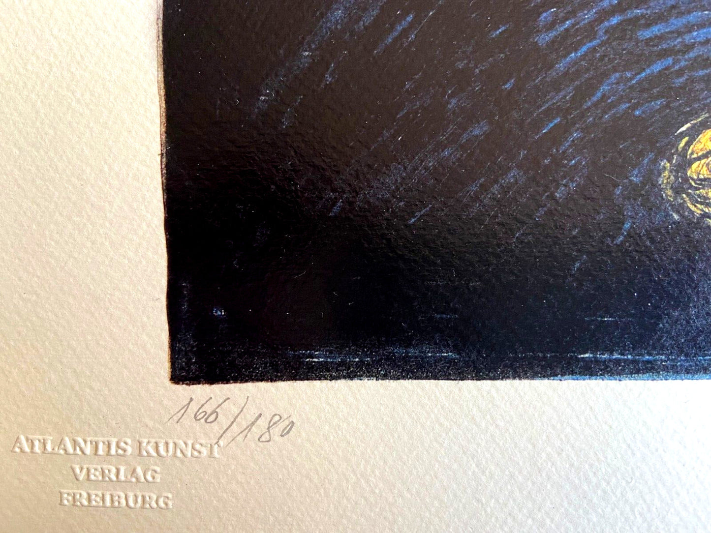 Edvard Munch Lithograph Coa Signed Numbered Hand Limited