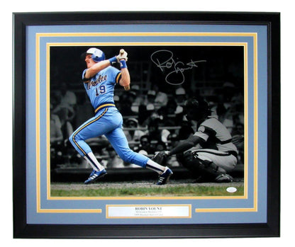 Robin Yount Hof Autographed 16X20 Photo Milwaukee