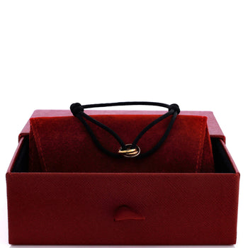 Cartier Trinity On Cord Bracelet Silk Cord With 18K Tricolor Gold