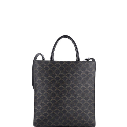Celine Vertical Cabas Tote Triomphe Coated Canvas Medium
