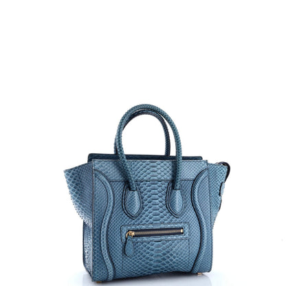 Celine Luggage Bag Python Micro
