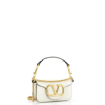 Valentino Garavani Vlogo Loco Flap Shoulder Bag Leather Mini