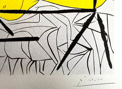 Pablo Picasso Lithograph Coa Signed Numbered By Hand