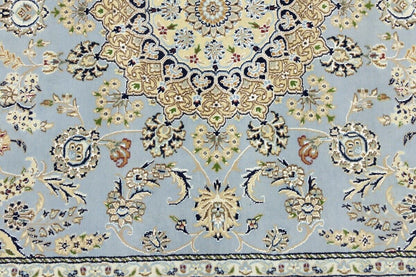 Handmade Indo-Nain Oriental Area Rug Floral