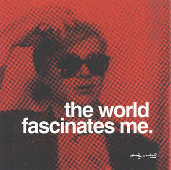 Ar ANDY WARHOL The World Fascinates Me 31.5