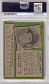 Steve Garvey 1971 Topps #341 Psa Auto Grade Gem
