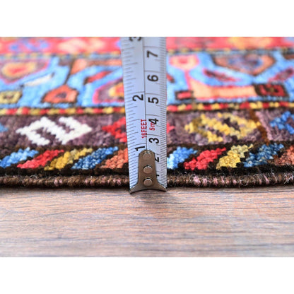 3'7"X5'3" Ivory Turkish Knot Birds Figurines Hand Knotted Wool Rug