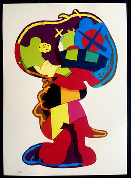 Kaws Lithograph Mori Art Museum Coa Numbered In