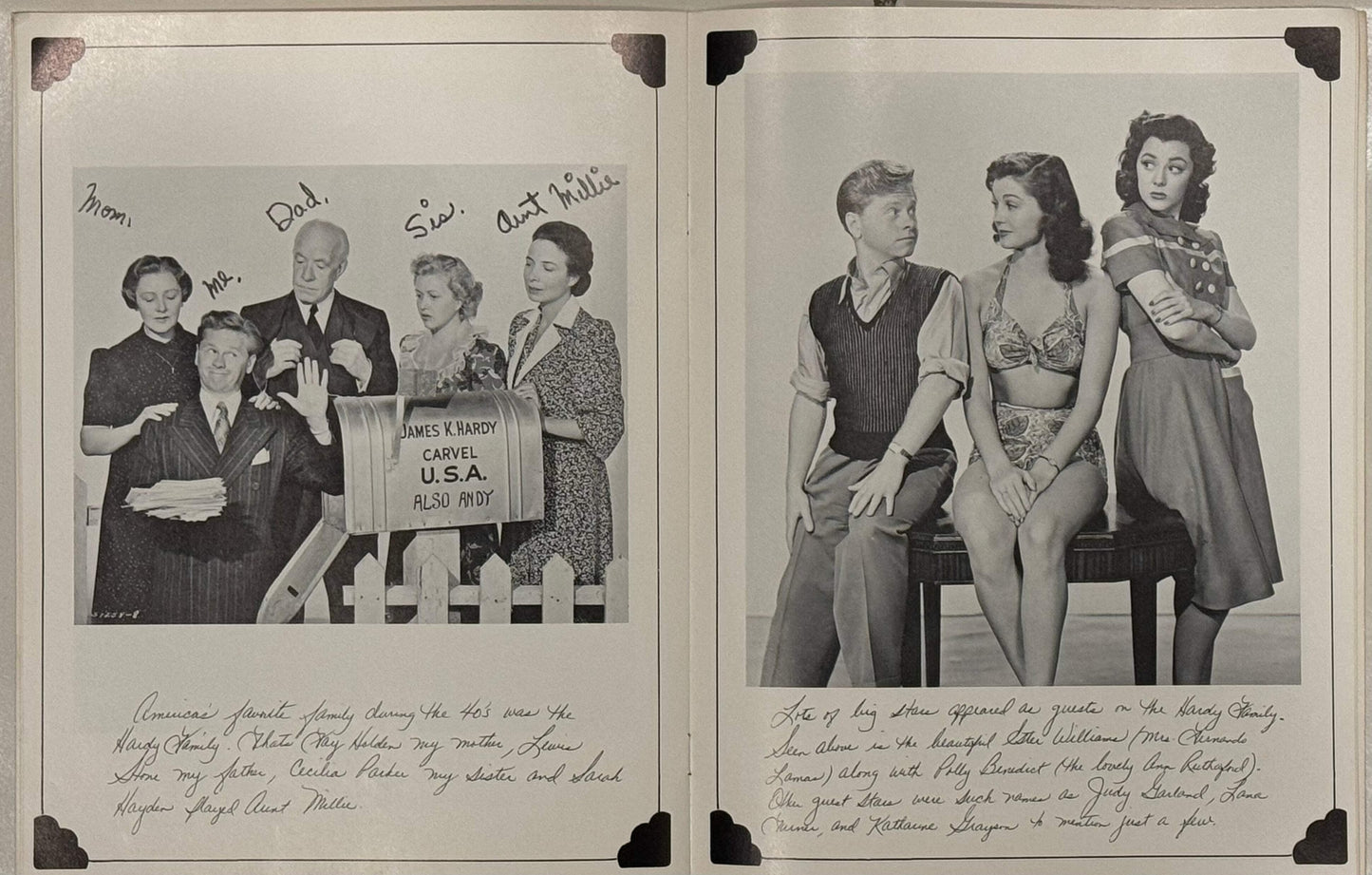 Mickey Rooney Autographed Photo Memories Program (Jsa)