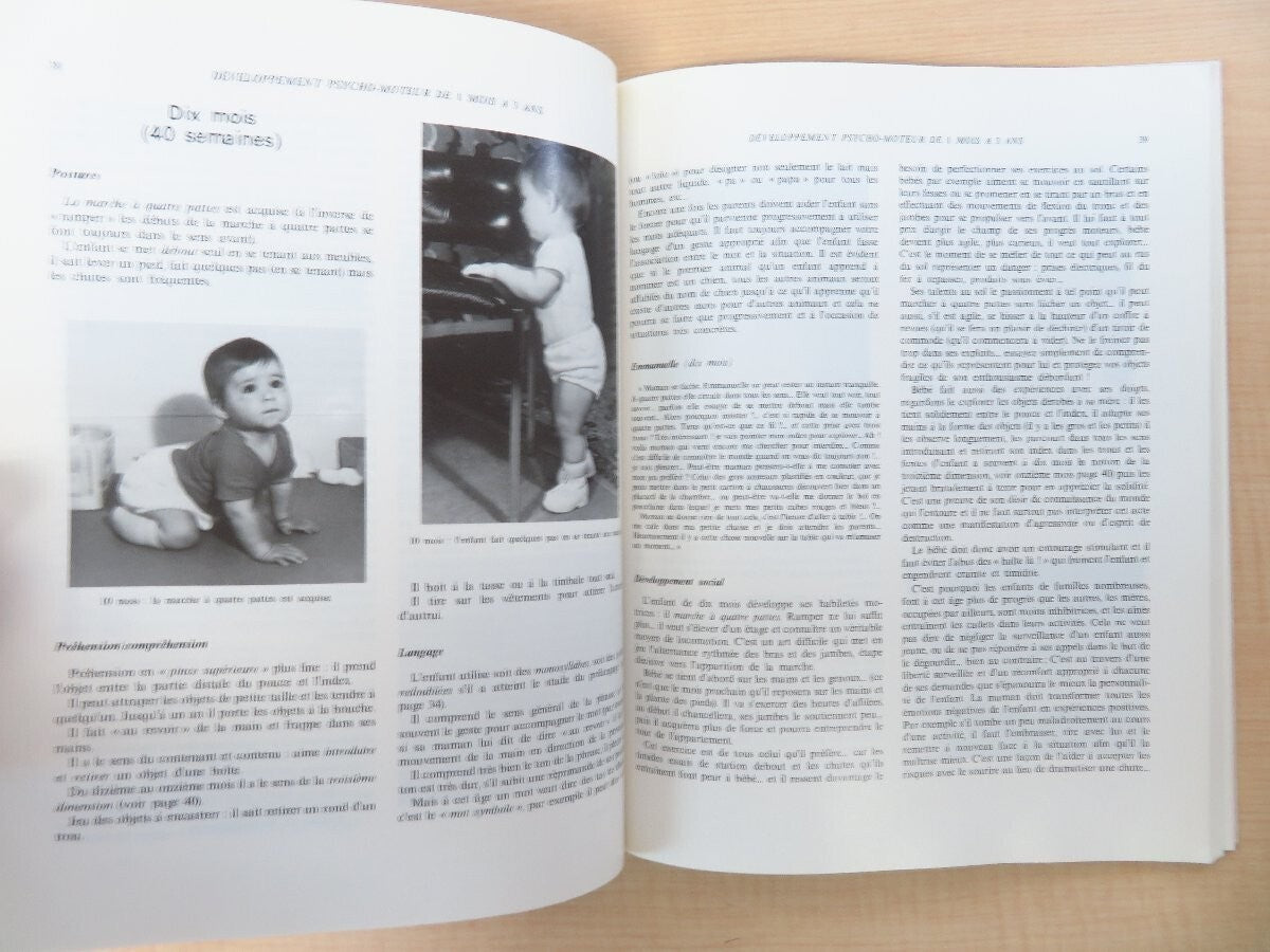 Manuel Du Developpement Psycho-Moteur De L'Enfant 1St 1981 Masson French