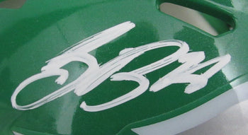 Saquon Barkley Signed/Auto Kelly Mini Helmet