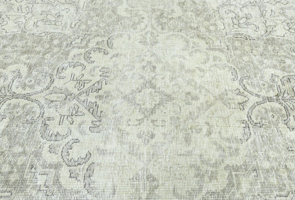 Handmade Antique Distressed Oriental Rug Muted