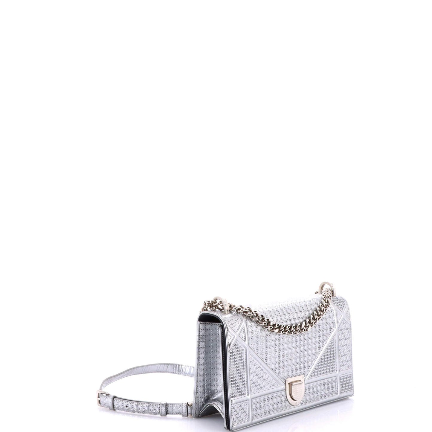 Christian Dior Diorama Flap Bag Cannage Embossed Calfskin Medium