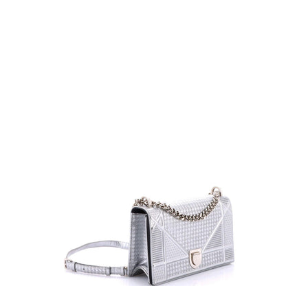 Christian Dior Diorama Flap Bag Cannage Embossed Calfskin Medium