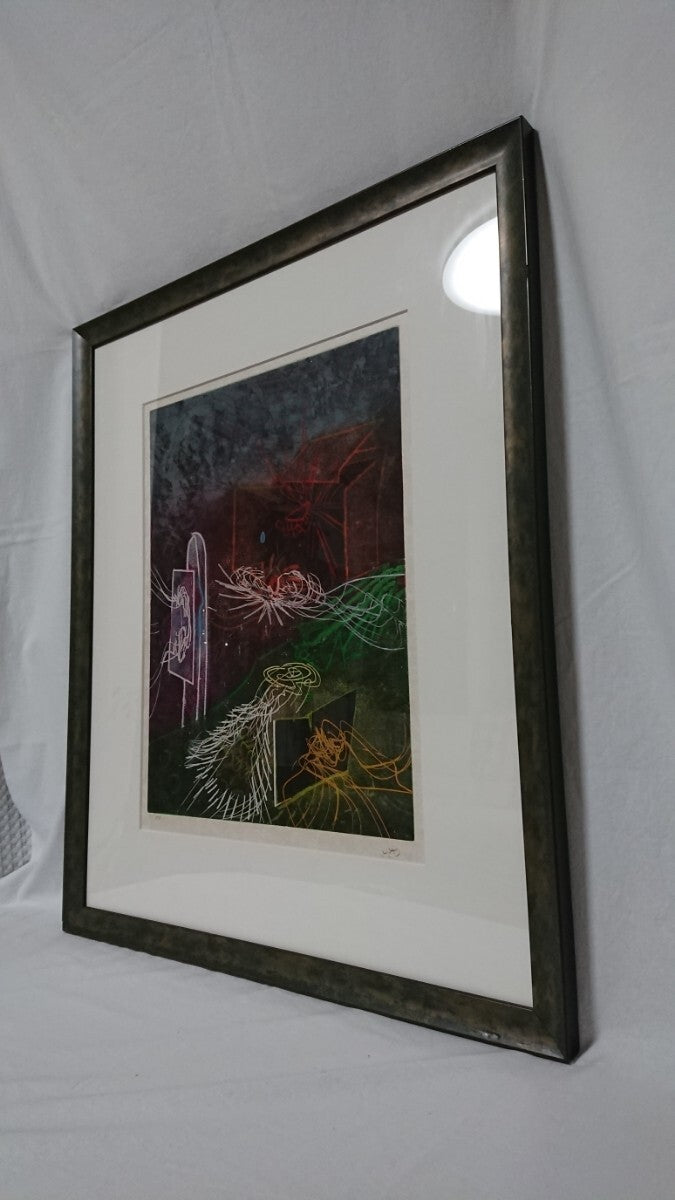 Roberto Matta Original Etching Aquatint 1978 Ed100 Signed Surrealism Art Print