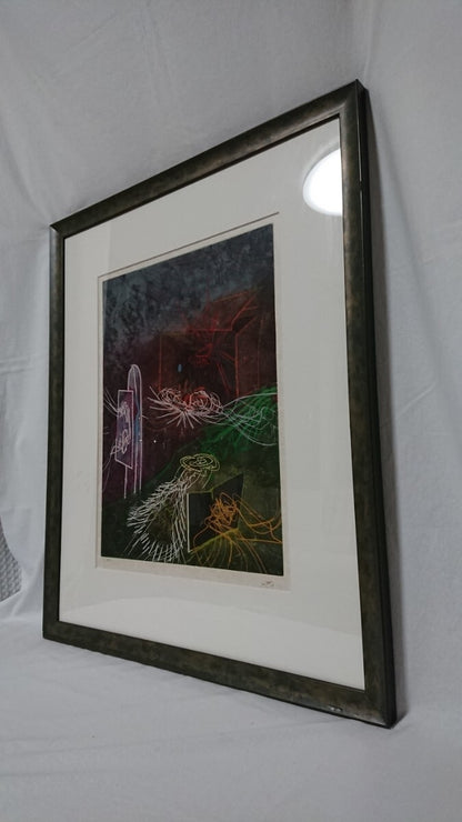 Roberto Matta Original Etching Aquatint 1978 Ed100 Signed Surrealism Art Print