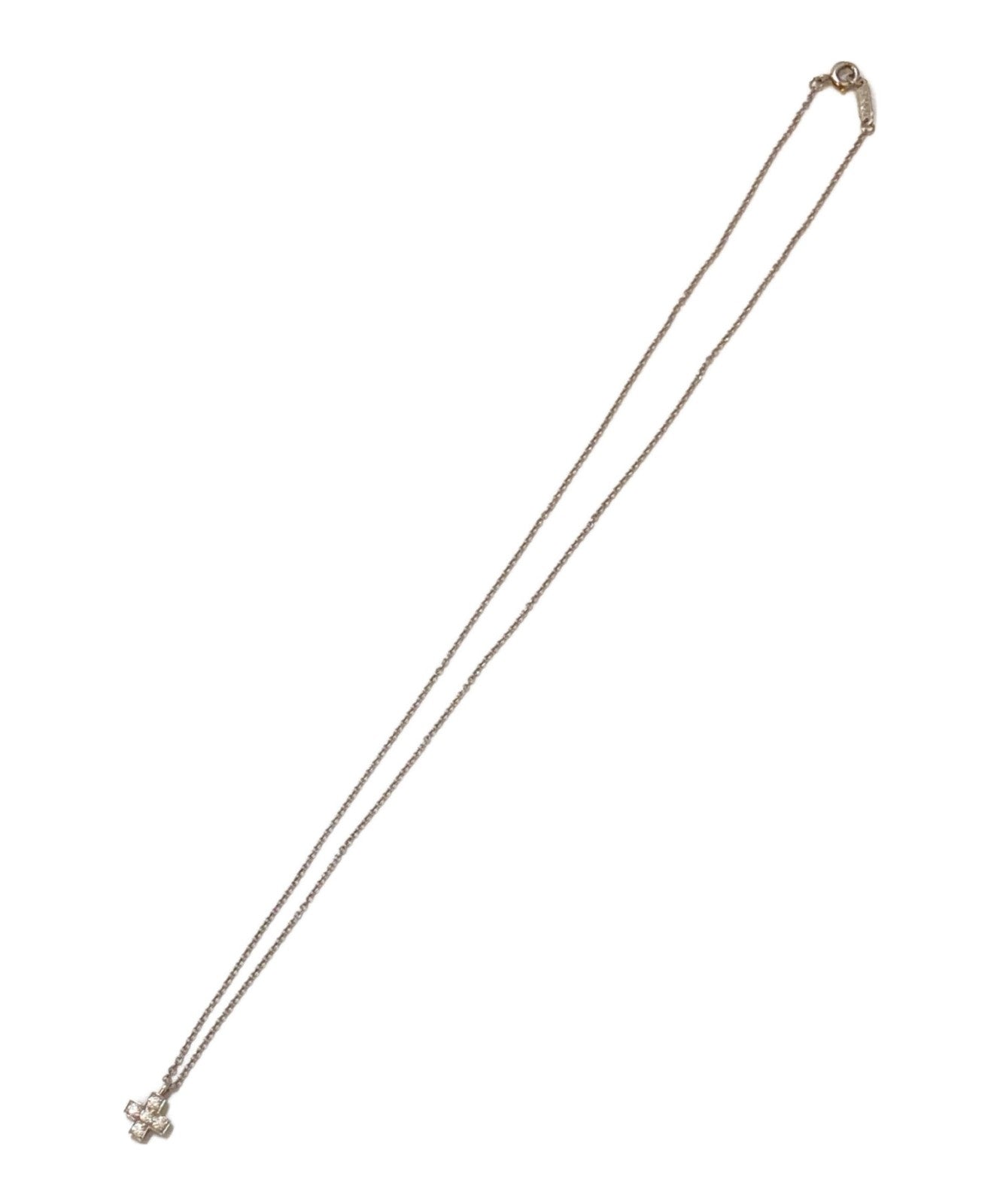 Tiffany & Co. Cruciform Moor Cross 5-Point Diamond Pt950 Necklace