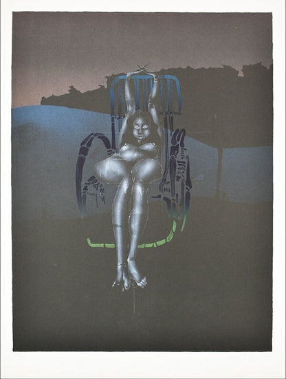 Paul Wunderlich - Twilight Ed125 Original Lithograph Signed Surrealism Art