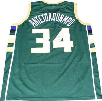 Giannis Antetokounmpo Autographed Milwaukee Bucks Jersey (Jsa)