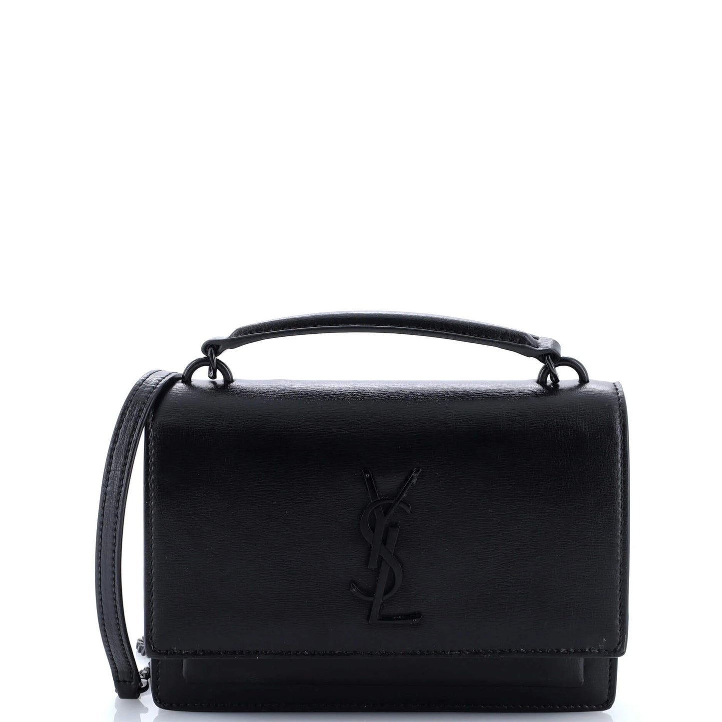 Saint Laurent Sunset Top Handle Chain Wallet Leather