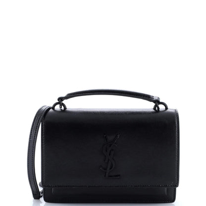 Saint Laurent Sunset Top Handle Chain Wallet Leather
