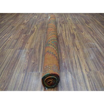 5'8"X7'10" Hand Made Geometric Design Wool Colorful Afghan Tribal Rug