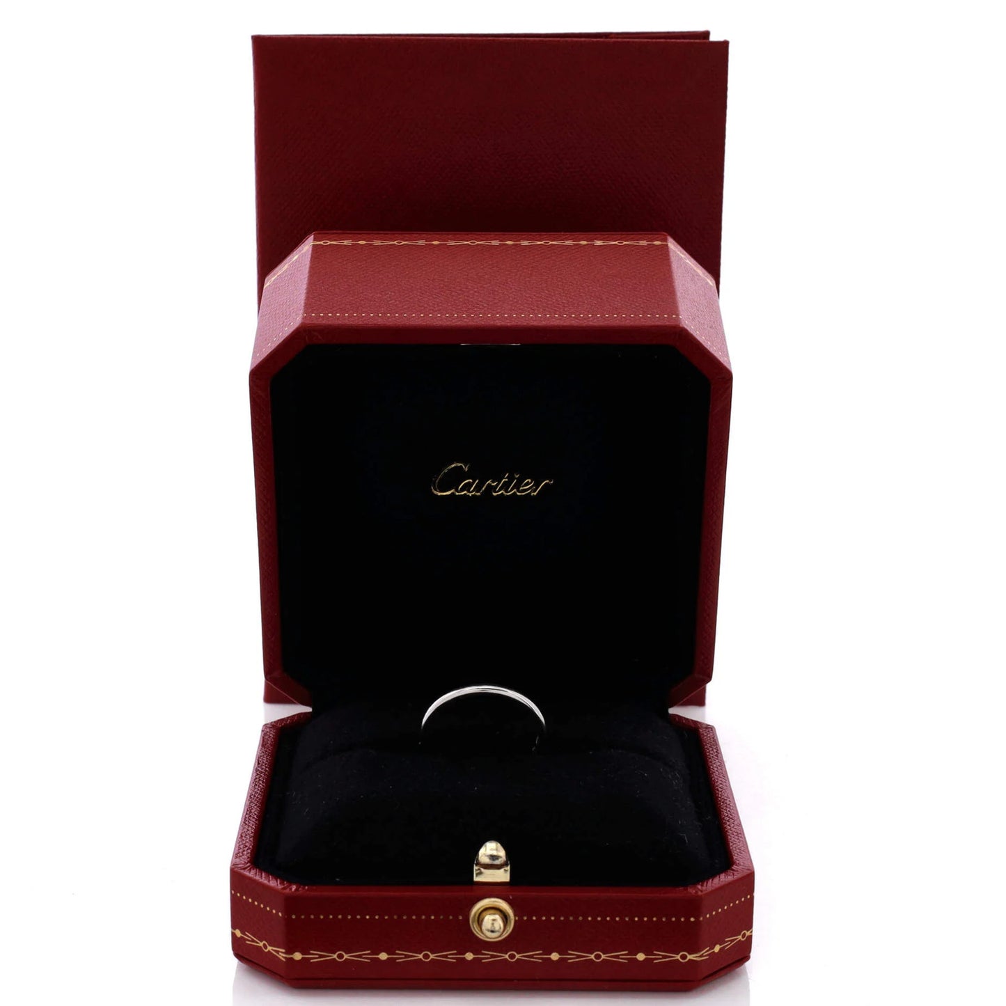 Cartier 1895 Wedding Band Ring Platinum 2Mm