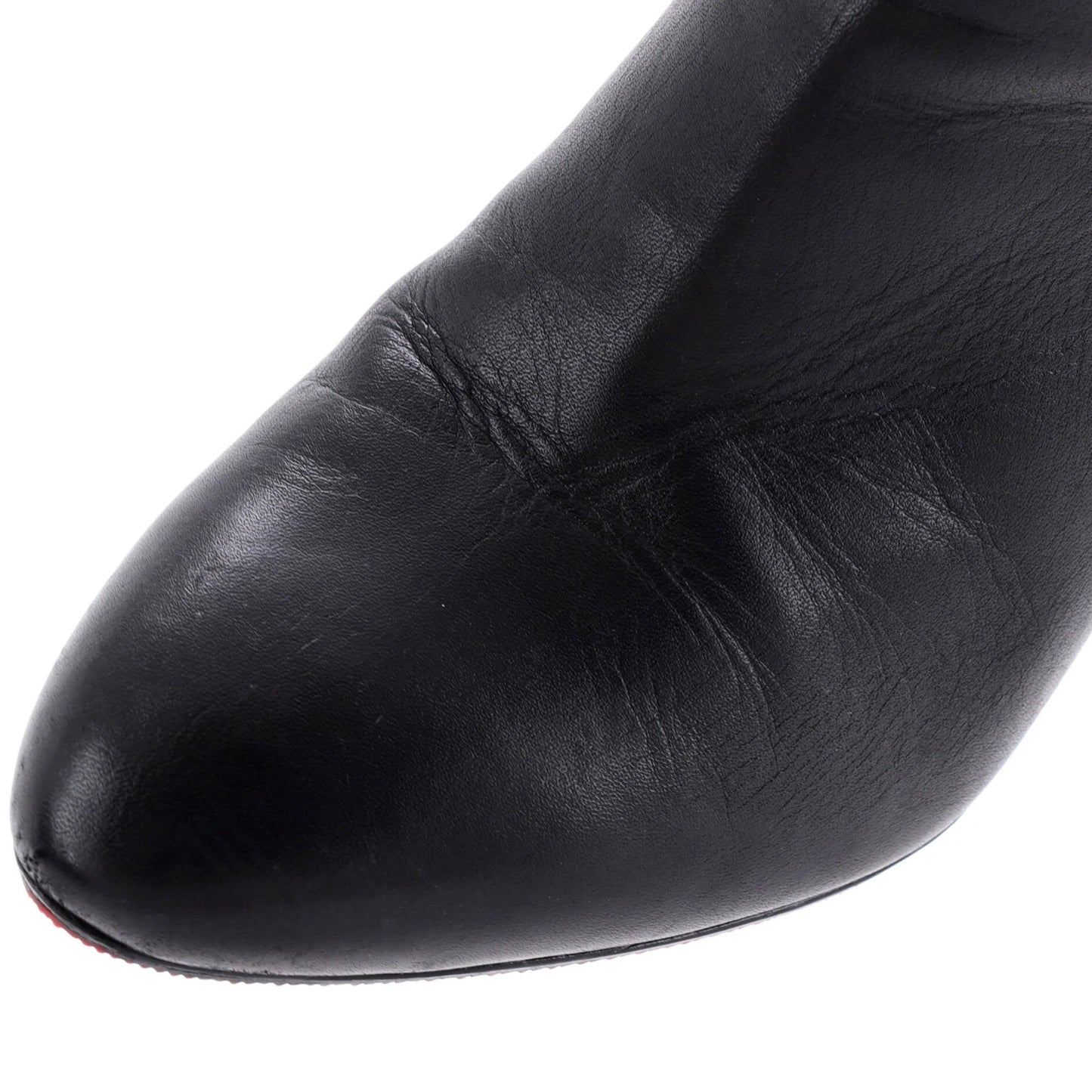 Christian Louboutin Women'S Hongroise Heeled Boots Studded Leather 85