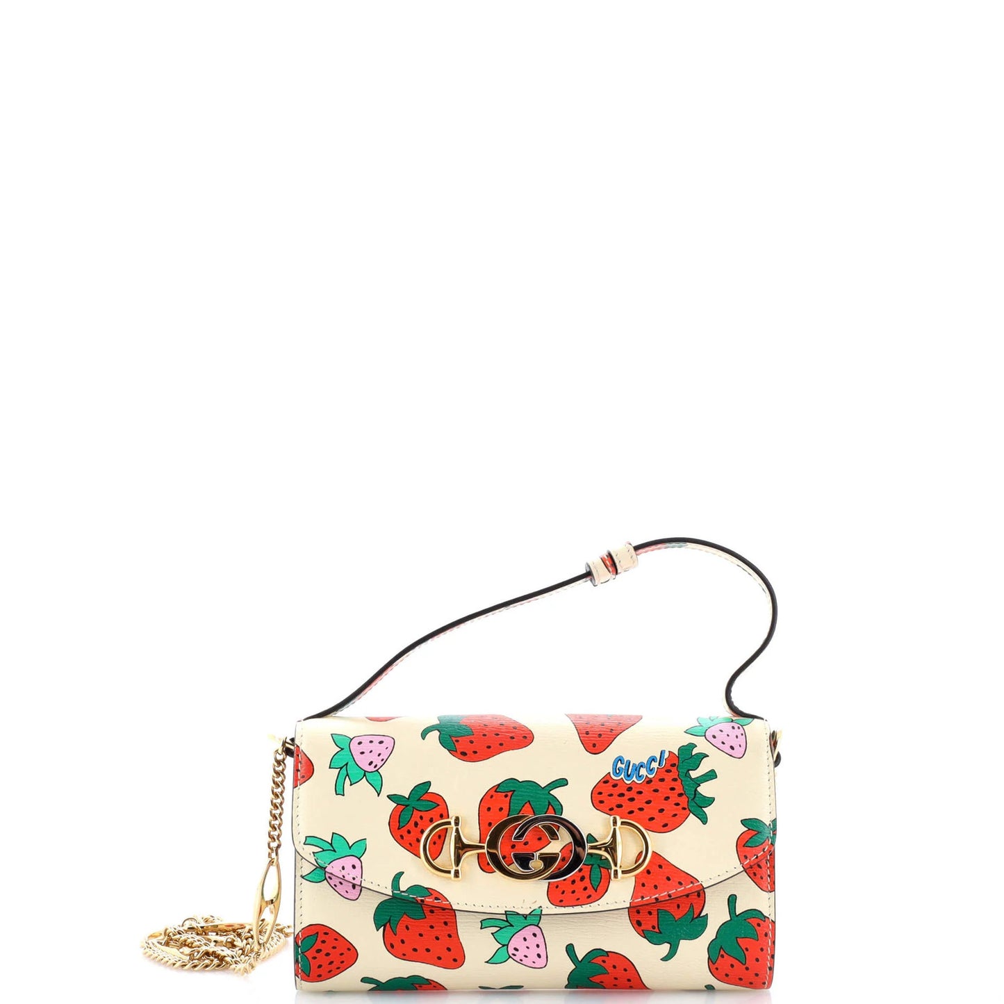 Gucci Zumi Shoulder Bag Printed Leather Mini