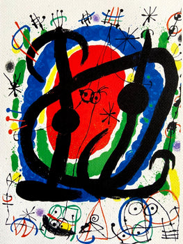 Joan Mir Lithograph Coa Numbered A Hand Pencil