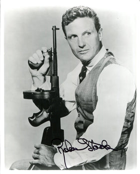 Robert Stock Autographed 8X10 Black & White Photo