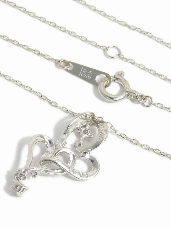 Samantha Tiara Diamond 0.06Ct Heart Motif Necklace K18Wg