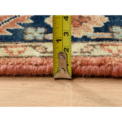 Rug 2'6"x12'2" Red Antiqued Heris Re-Creation Wool Hand Knotted Runner