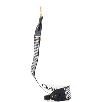 Christian Dior 30 Montaigne Shoulder Strap Houndstooth Canvas