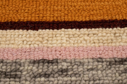 Stripes Design Hand-Tufted Modern Multicolored
