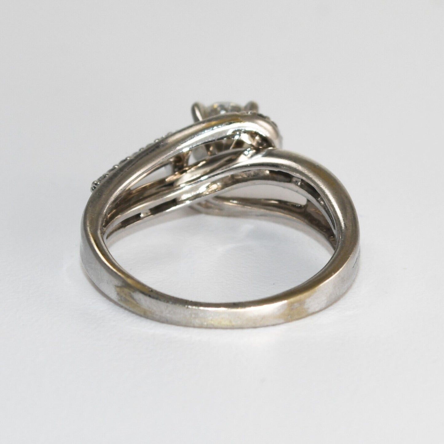 14K White Gold Diamond Ring .45 Ct H Color Si2