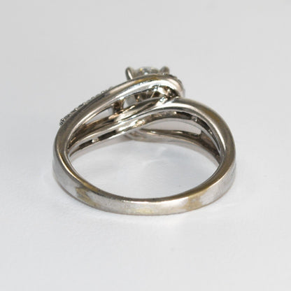 14K White Gold Diamond Ring .45 Ct H Color Si2