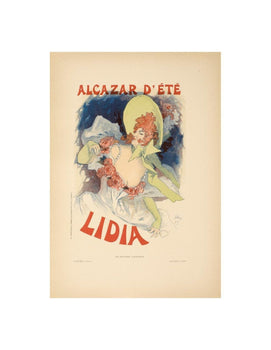 Jules Cheret Original Vintage Poster Lidia For Affiches Illustrees 1896