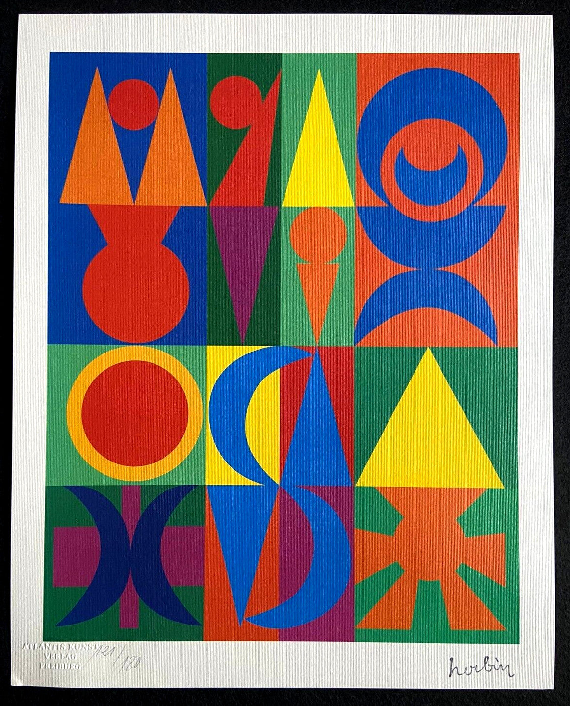 Auguste Herbin Lithograph Coa Numbered A Hand