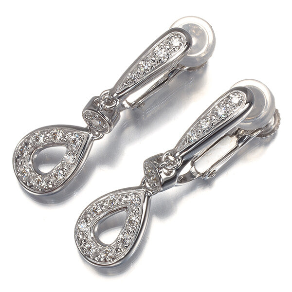 Tasaki Earrings Diamond 0.11Ct/0.11Ct Teardrop 18K 750 White Gold