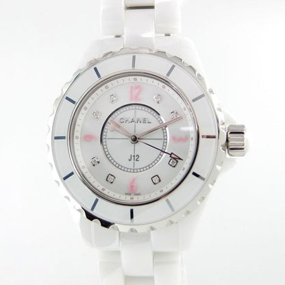 Chanel J12 Pink Light White Ceramic H4863