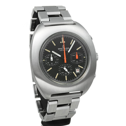 Breitling Long Playing 7103 Black Men'S Used Watch #61330