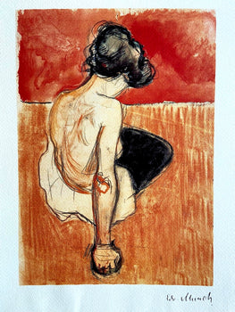 Edvard Munch Museum Lithograph Coa Numbered (Egon Schiele Edgar Degas)